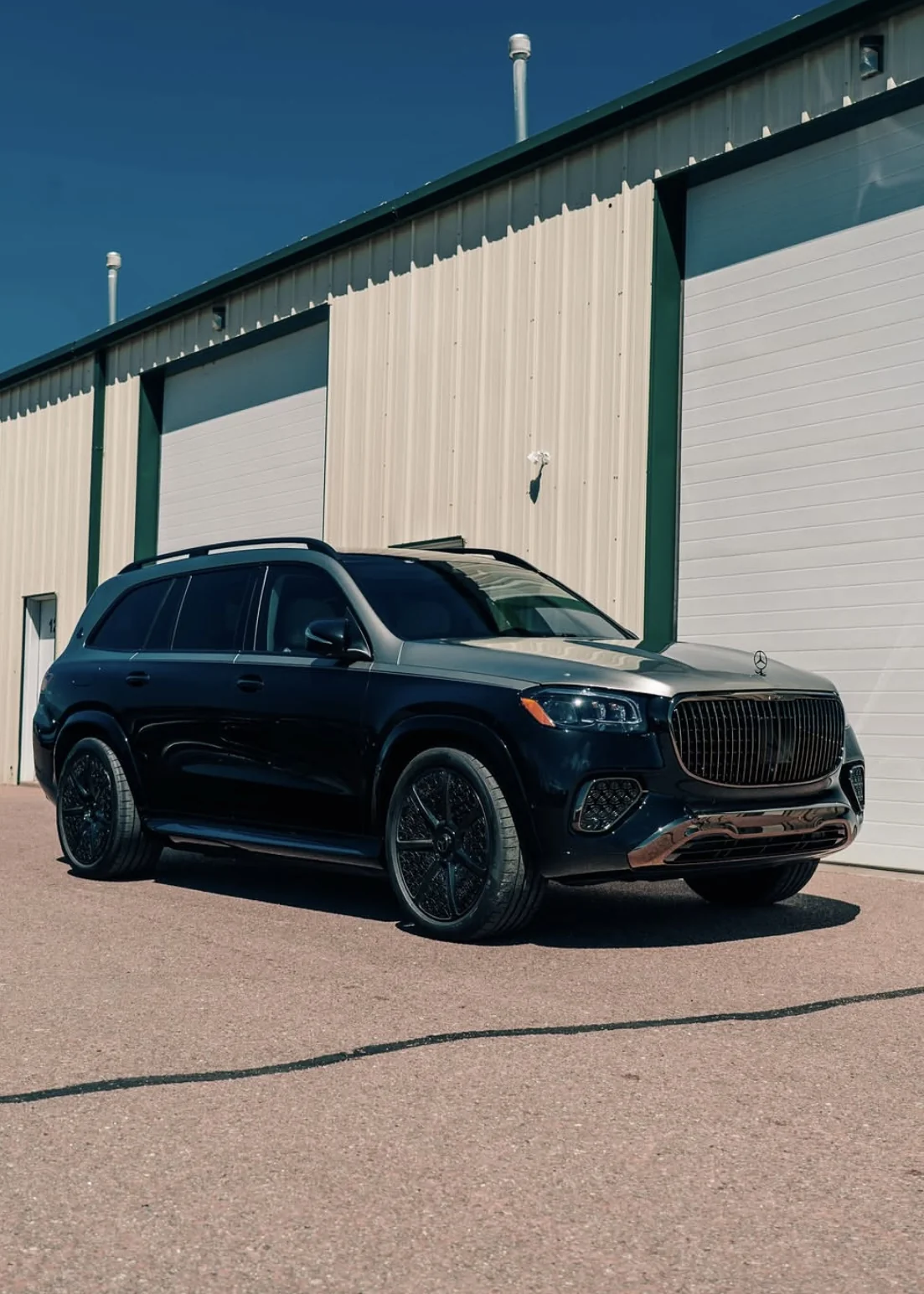 Mercedes-Maybach SUV outside the 719 Auto Customs shop