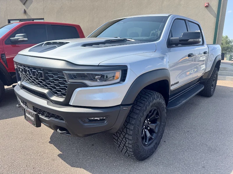 Silver Ram truck photographed by Anthony Chavez